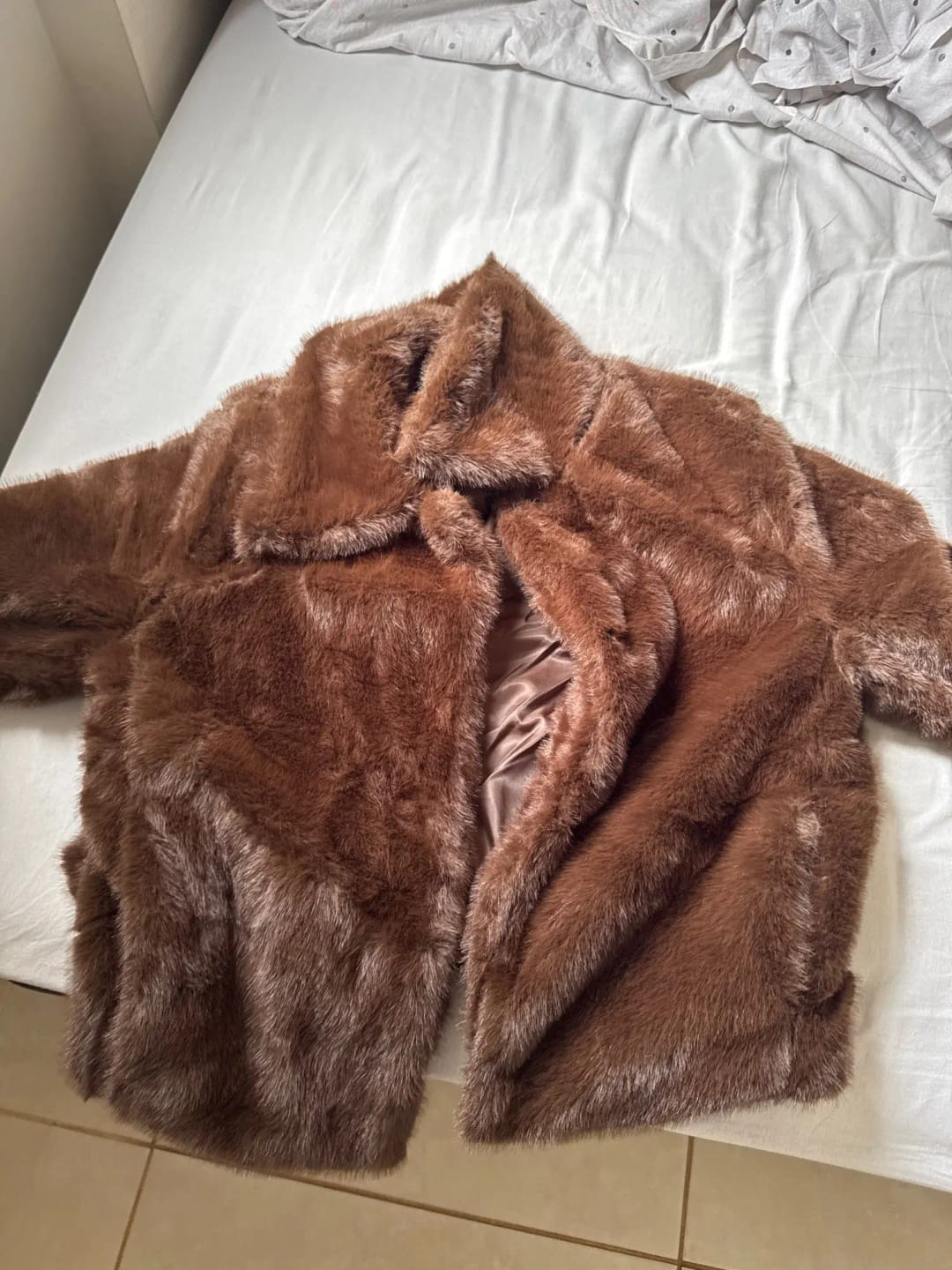 Customer photo review of Alexandra Faux Fur Jacket