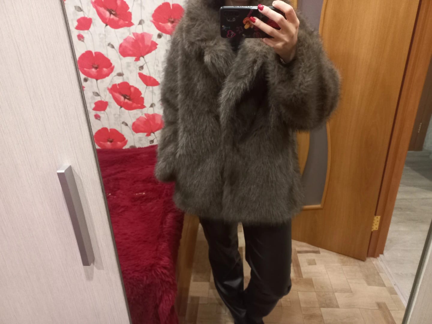 Customer photo review of Tilda Faux Fur Coat
