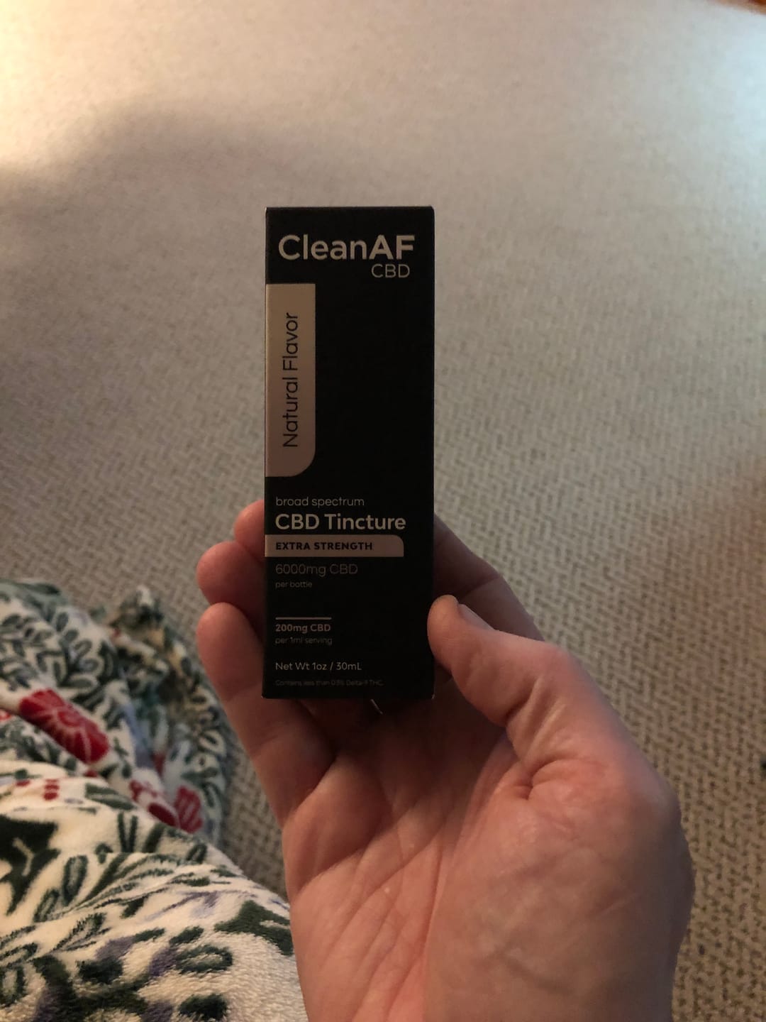 Customer photo review of Natural Extra Strength CBD Tincture