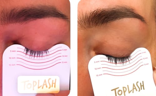 Customer photo review of Toplash eyelash and eyebrow growth serum — 3ml