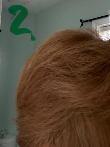 Customer photo review of Instant Dye Shampoo