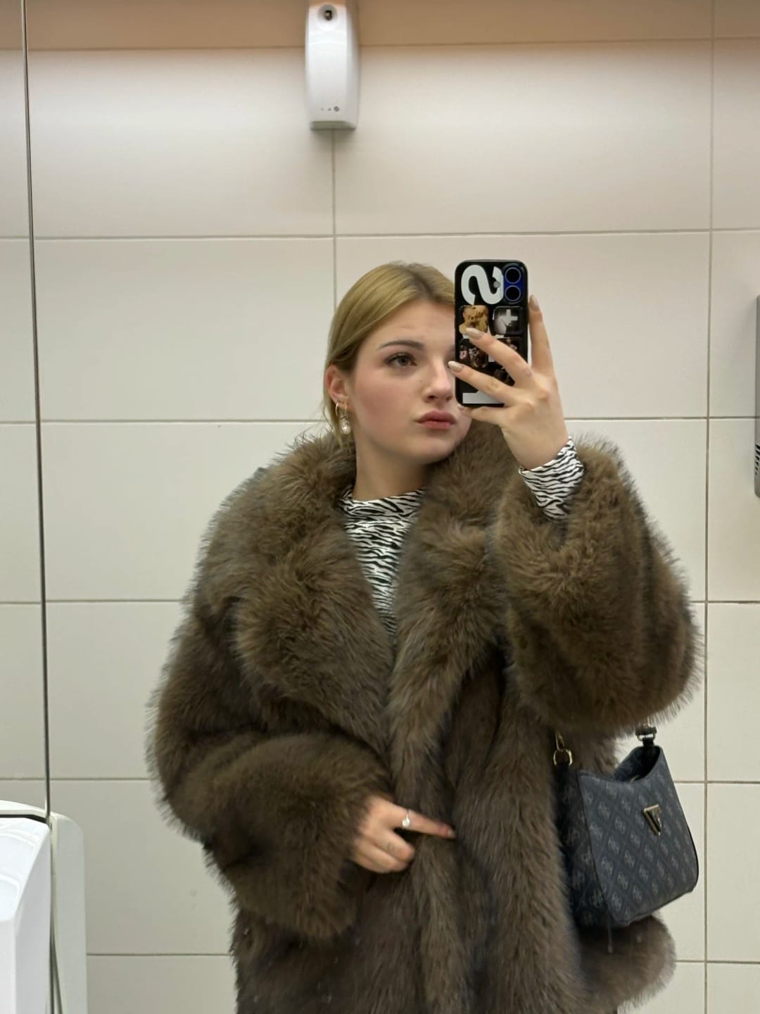 Customer photo review of Tilda Faux Fur Coat