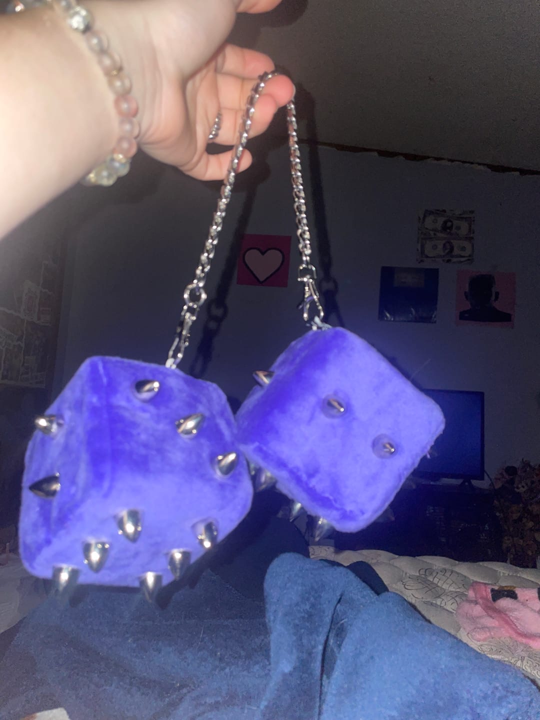 Customer photo review of SPIKE DICE PLUSHIE