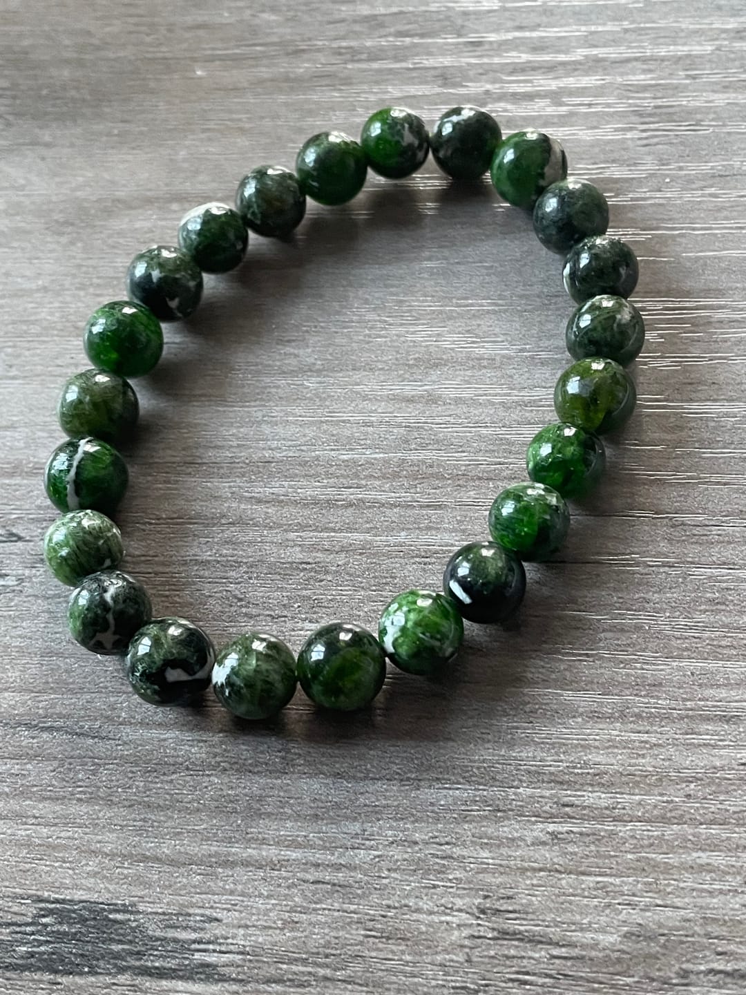 Customer photo review of Bracelet Diopside Chromifère