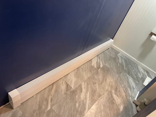 Customer photo review of STANDARD 7 1/2" Height - WHITE Cover Kit - 2 CLOSED Endcaps