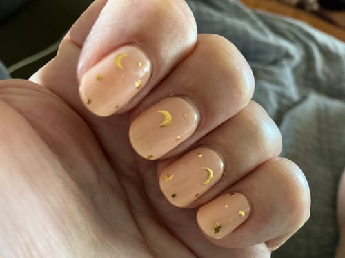 Customer photo review of Aurora | Super Jellies DIY Hard Semi Cured Gel Nail Wraps