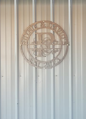 Customer photo review of Circle Letter Monogram
