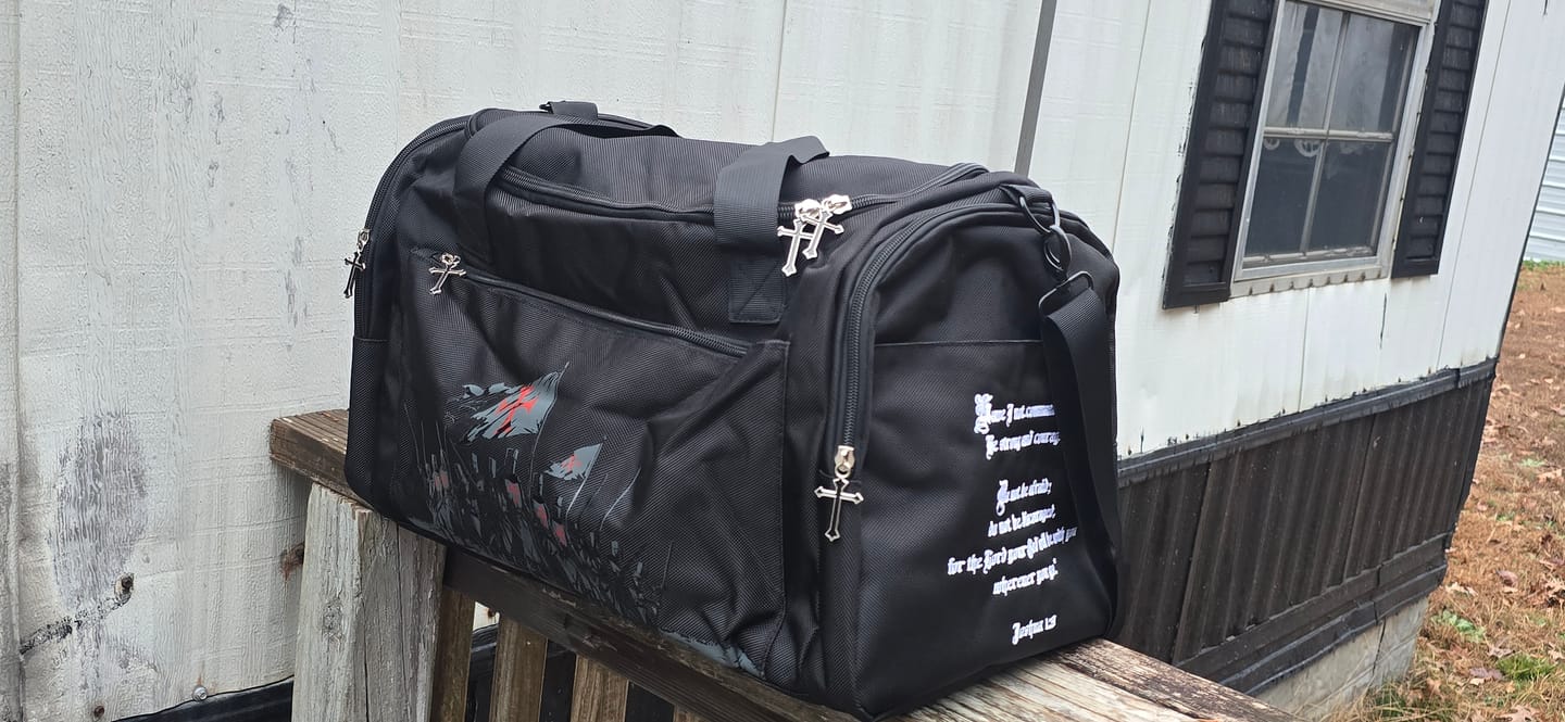 Customer photo review of Crusader Duffle Bag