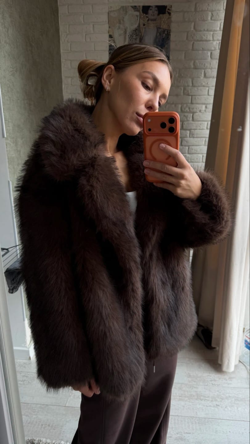 Customer photo review of Tilda Faux Fur Coat
