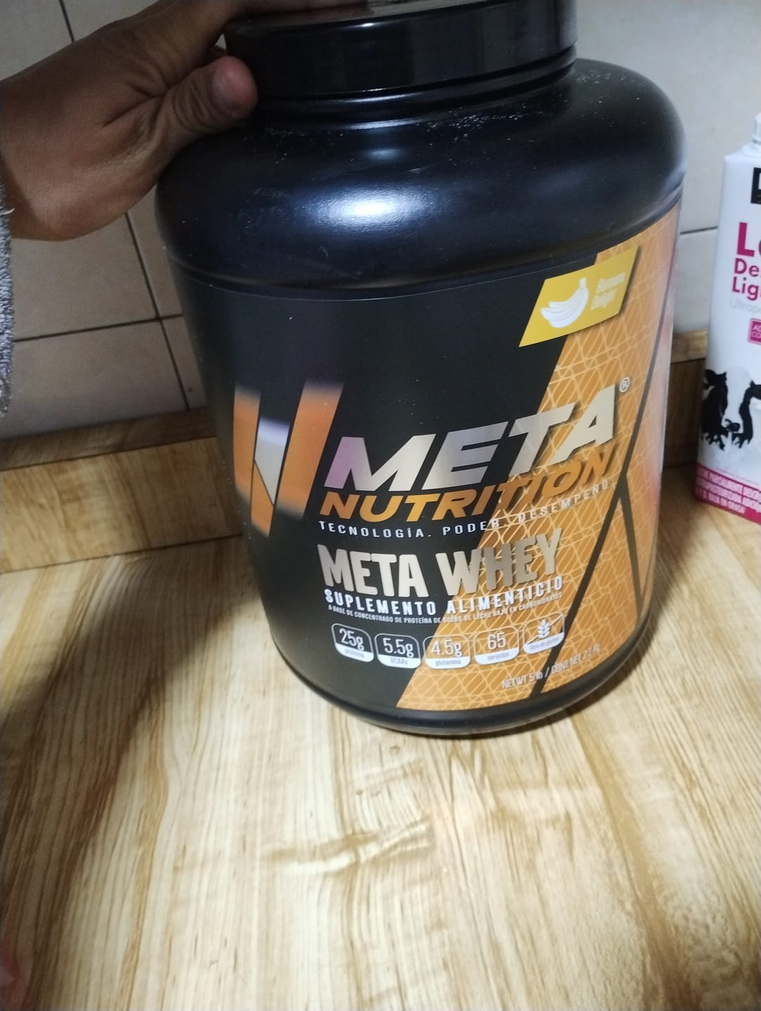 Customer photo review of Meta Whey  65 servicios, 5lb , 100% whey protein.