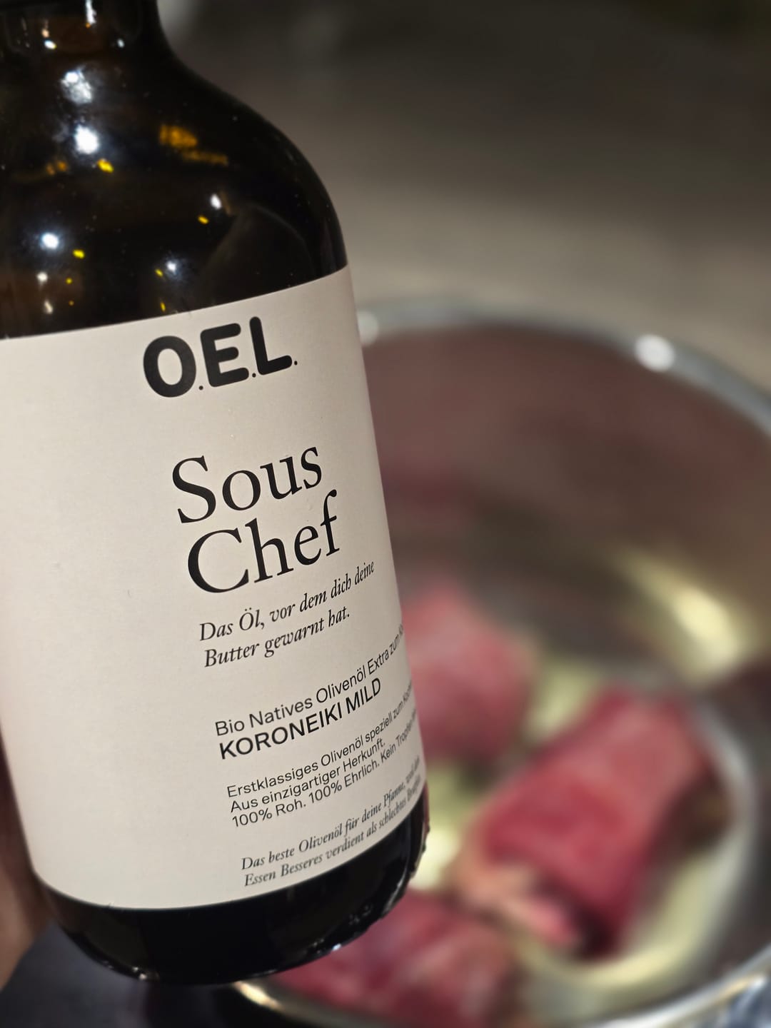 Customer photo review of Sous Chef 0,5 l Glasflasche - Bio Natives Olivenöl Extra