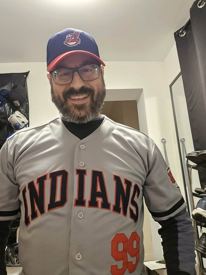Customer photo review of Ricky Vaughn Wild Thing Indians Baseball Jersey