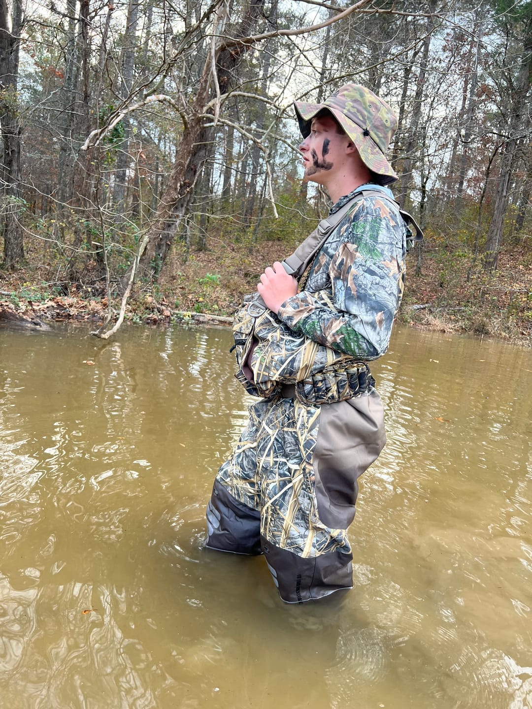 Customer photo review of AquaWade Pro Insulated Duck Waterfowl Hunting Chest Waders