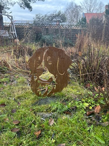 Customer photo review of Gartenstecker Berner Sennenhund Portrait