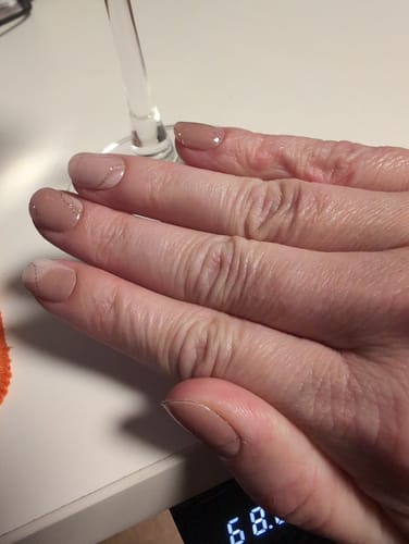 Customer photo review of Low Tide | Super Jellies DIY Hard Semi Cured Gel Nail Wraps