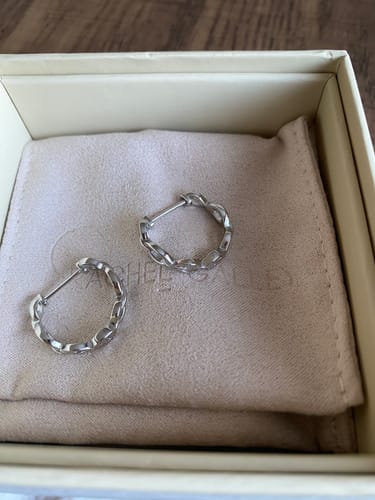 Customer photo review of Molto Multi Link Hoop Earrings