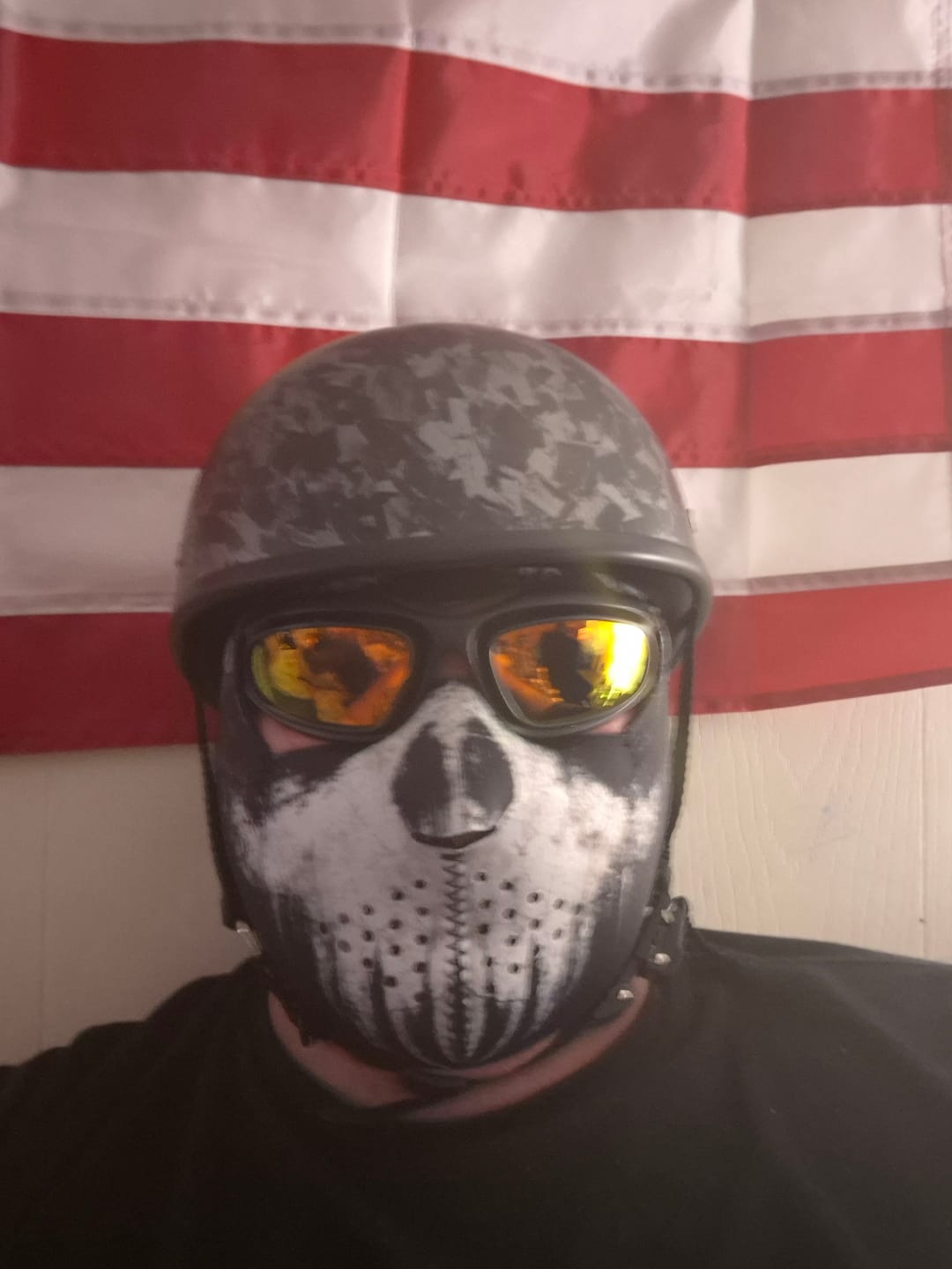 Customer photo review of Carbon Fiber Lightweight SOA Style DOT Beanie Helmet