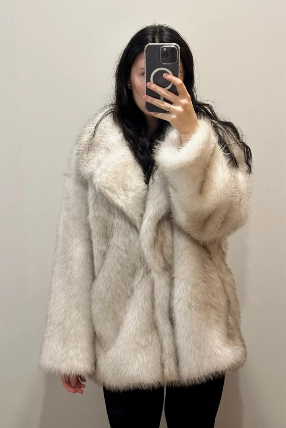Customer photo review of Tilda Faux Fur Coat