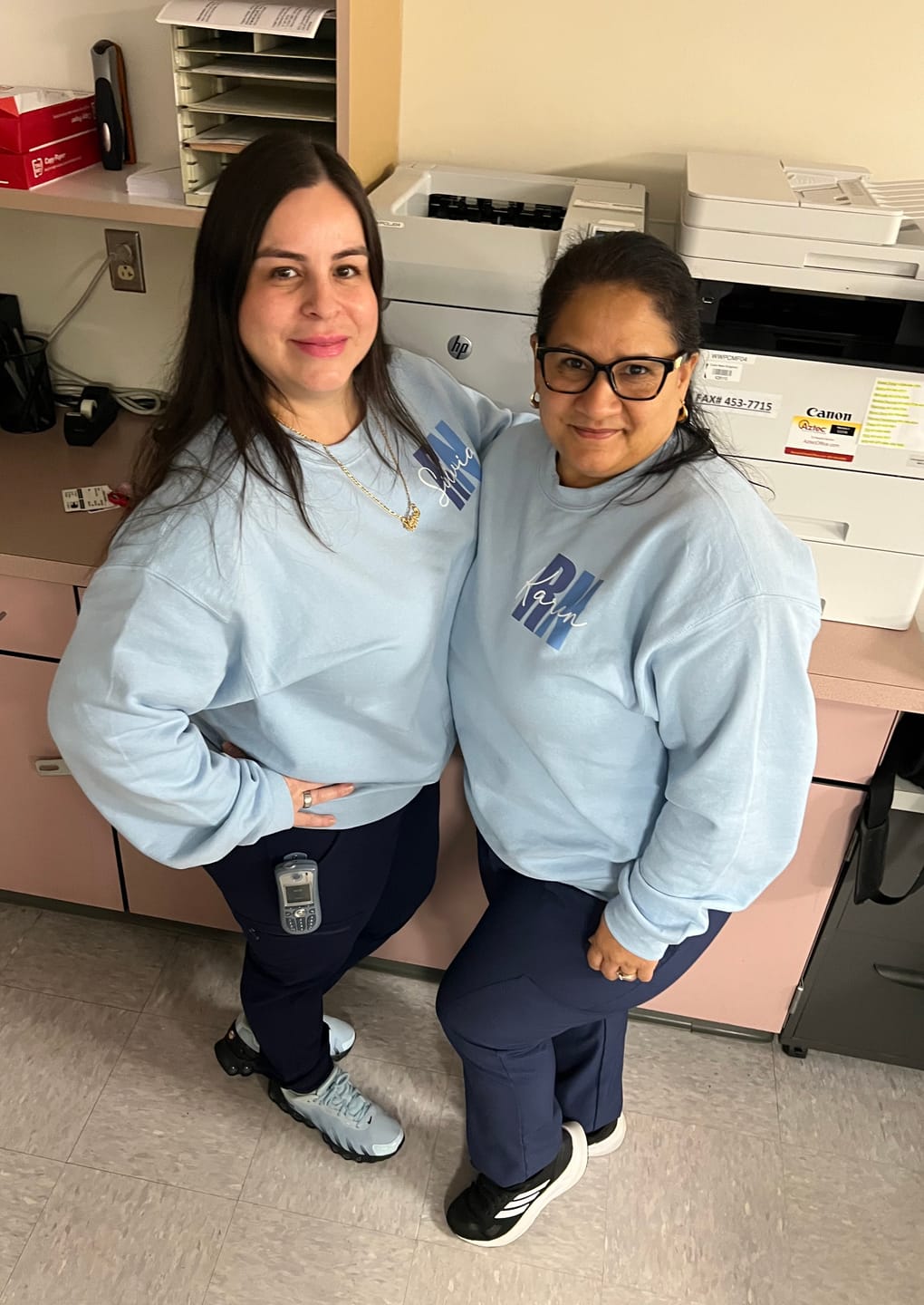 Customer photo review of Personalized Sweatshirt | Blue or Pink Certifications