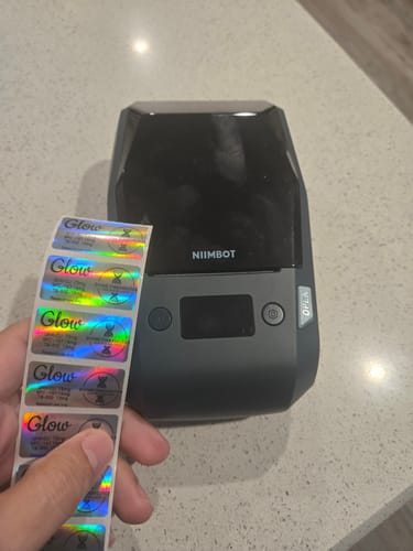 Customer photo review of NIIMBOT M2 Thermal Transfer Label Maker, Smart Color Printing with Phones & PC for Office, Outdoor Equipment