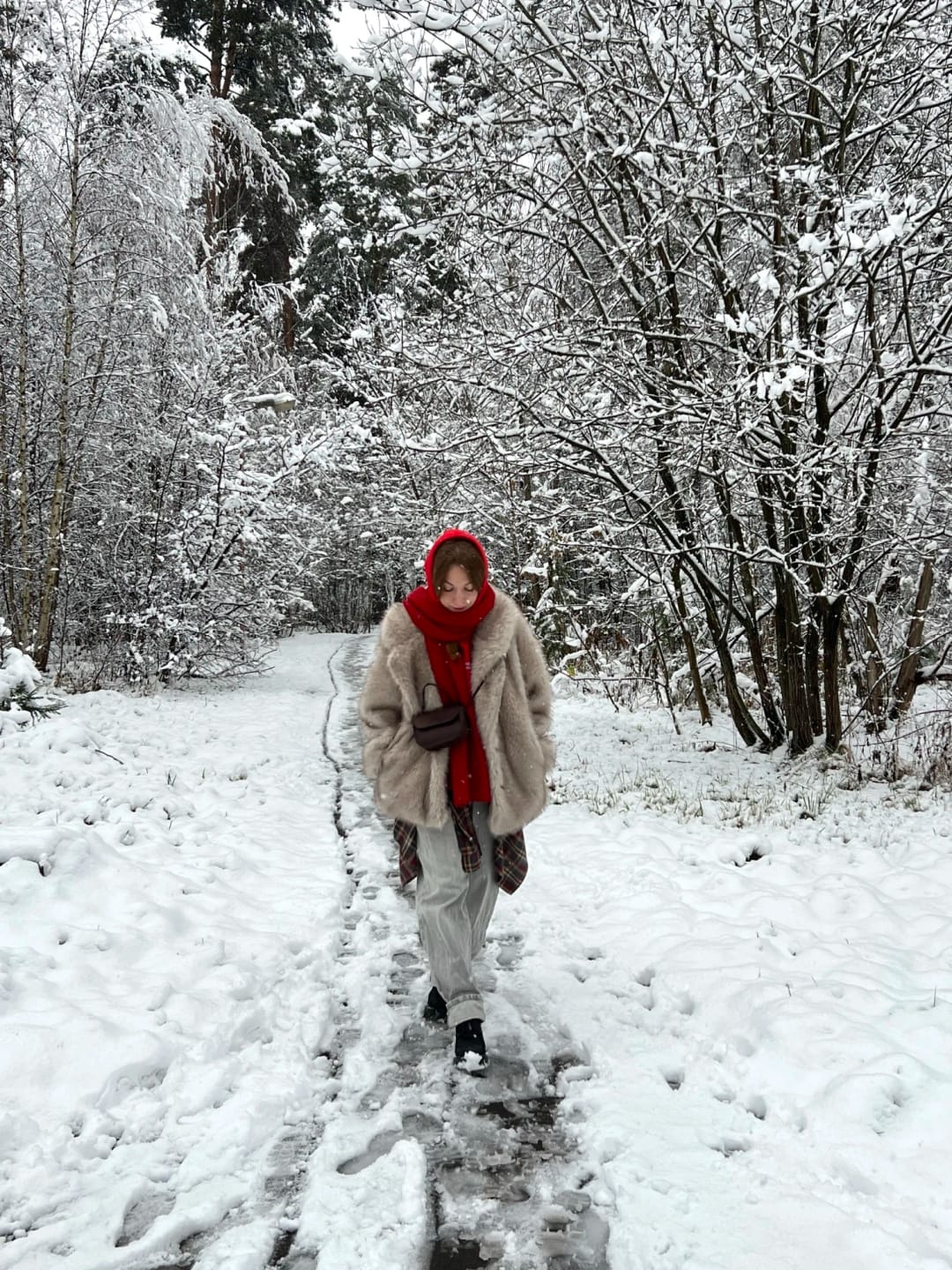 Customer photo review of Tilda Faux Fur Coat