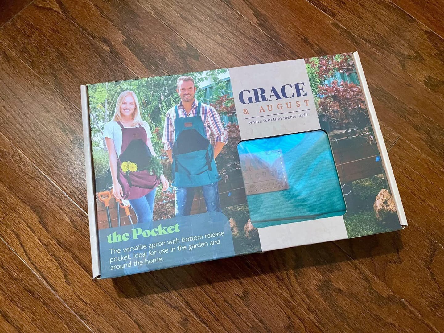 Customer photo review of Gardening Apron | 'the Pocket' | Coriander