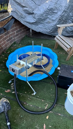 Customer photo review of Mini Cleanup Gold Sluice 6 inch wide