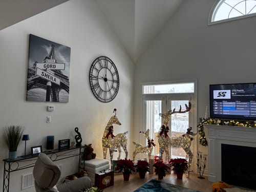 Customer photo review of Custom 'Couple Street Sign' Framed Canvas