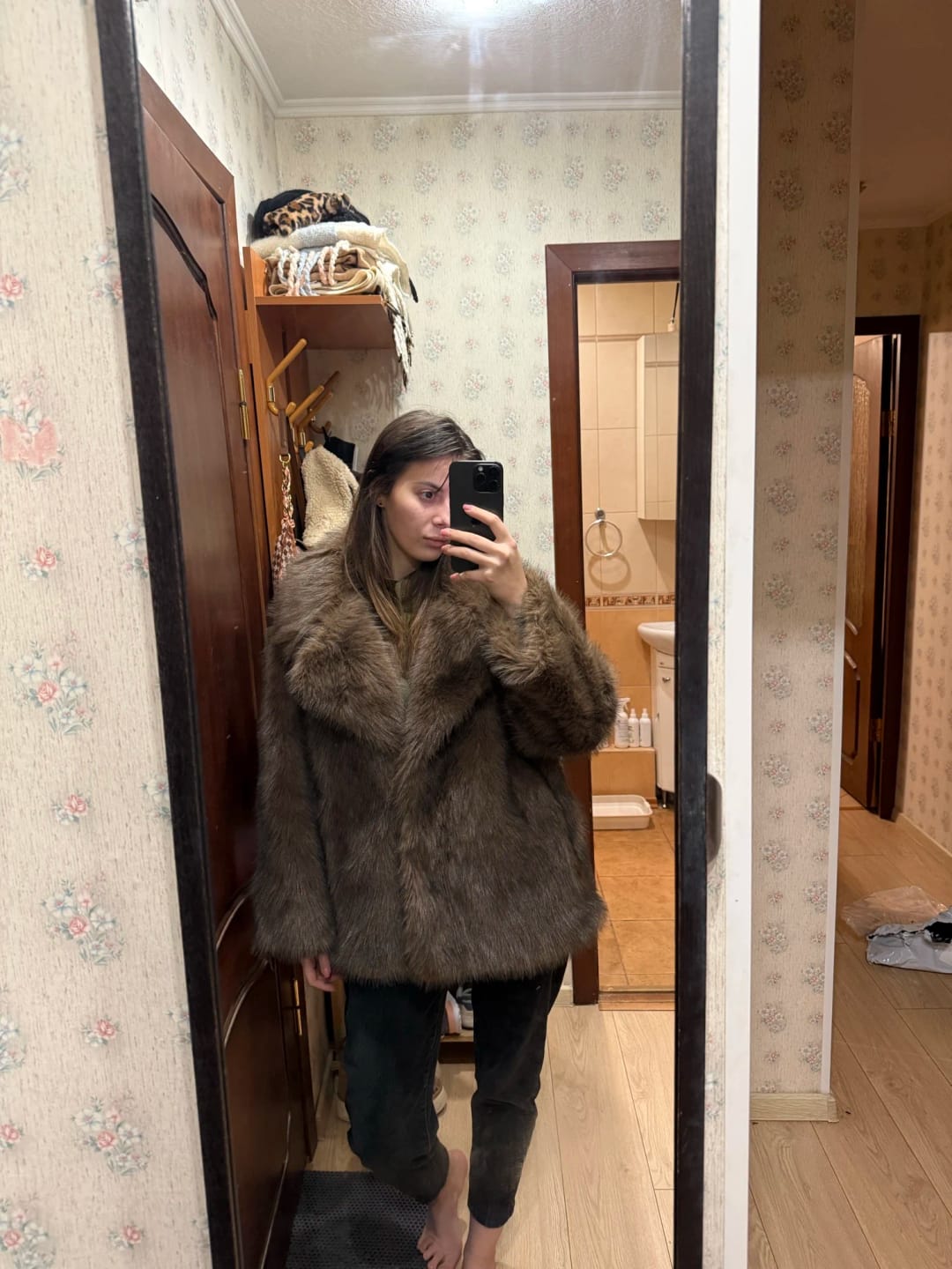 Customer photo review of Tilda Faux Fur Coat