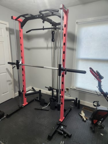 Customer photo review of RitFit PSR05 2.0 Pink Smith Machine with LAT-Pull Down