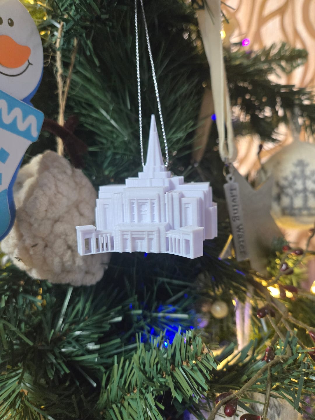 Customer photo review of Temple Christmas Ornament | Choose Any Temple | 300+ Temples to Choose From
