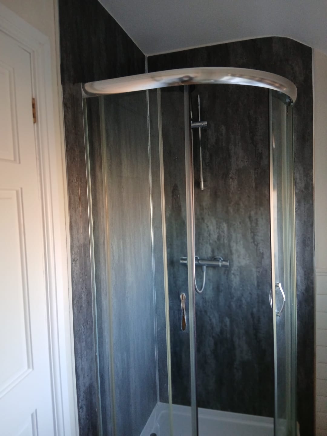 Customer photo review of 10mm Polished Concrete Matt Shower Panel 1M x 2.4M