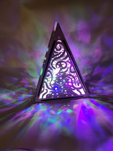 Customer photo review of Christmas tree table lamp 3 bundle laser cut svg file