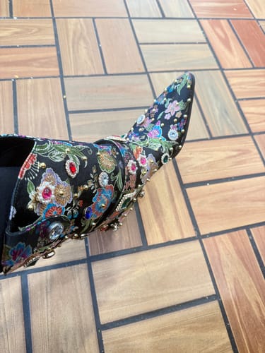 Customer photo review of DILIGENT-BLACK WESTERN BOOTIE