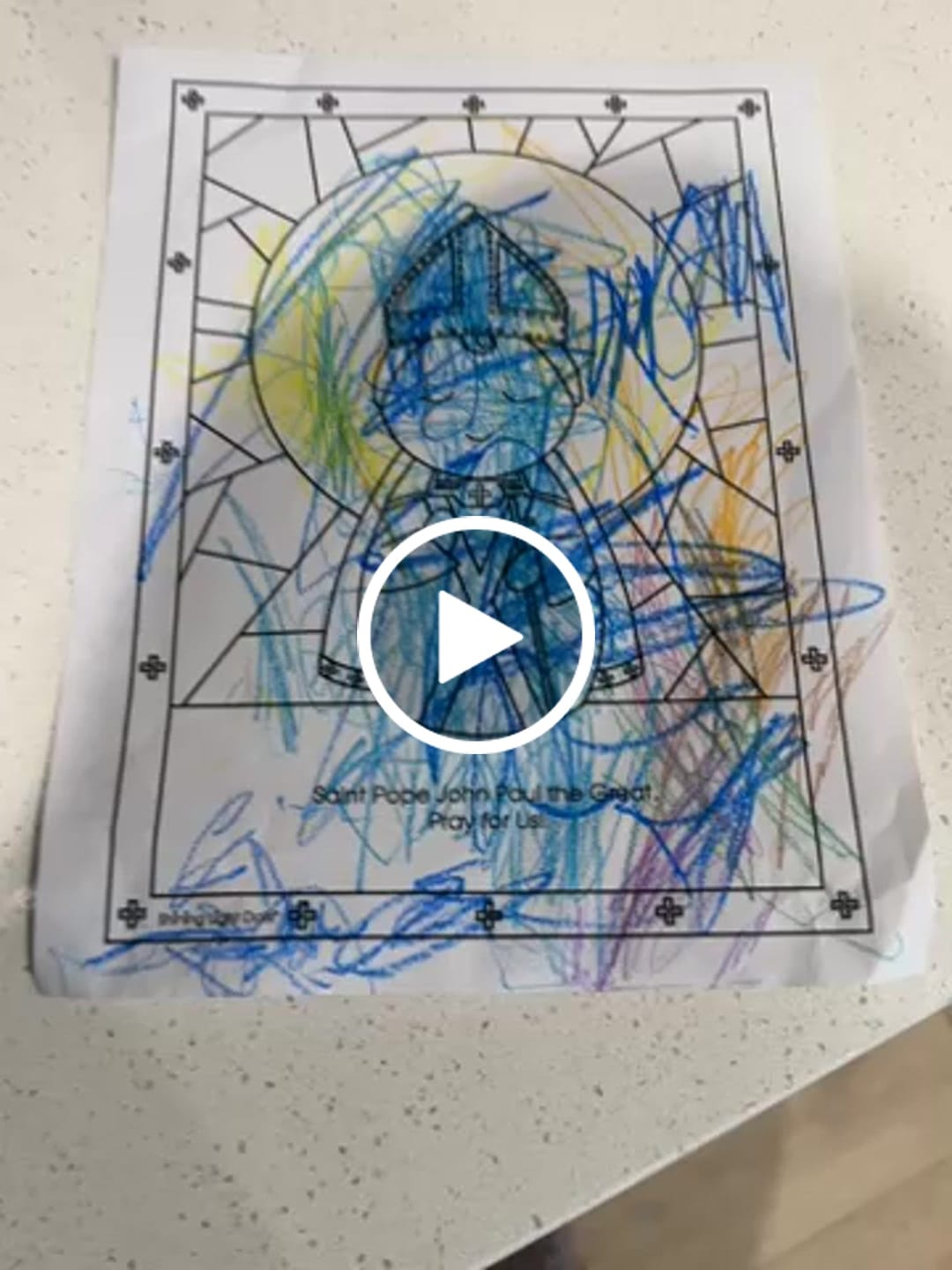 Customer video review of October Saints Coloring Sheets - Digital Download