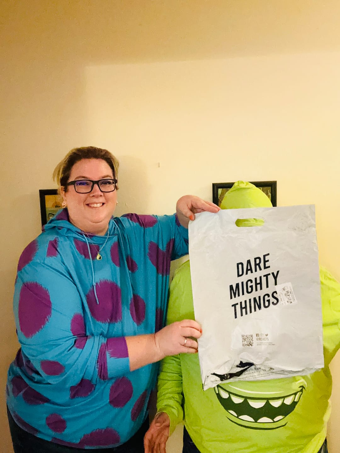 Customer photo review of Disney and Pixar Monsters, Inc. "Mike" – Performance Hoodie