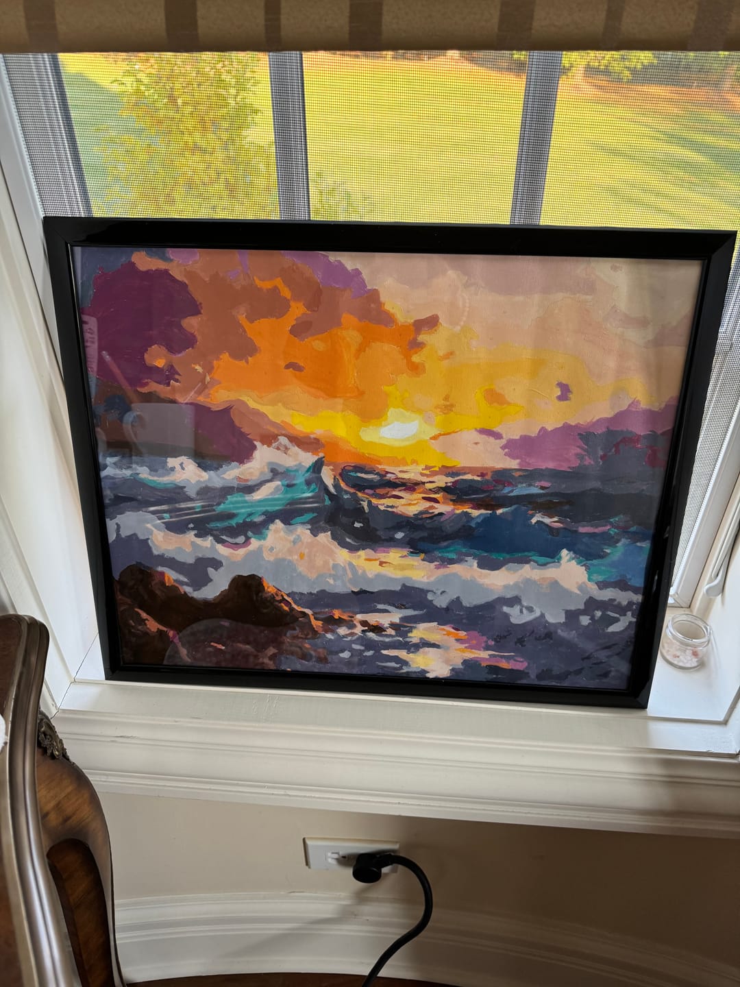 Customer photo review of Dramatic Seaside Sunset