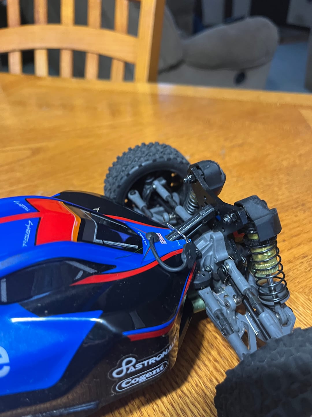 Customer photo review of Rear Steering Hub Spare Part for RC Car Parts