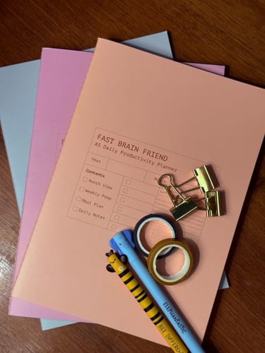 Customer photo review of Pastels - Fast Brain Planner Kit