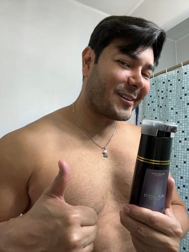 Customer photo review of Instant Dye Shampoo