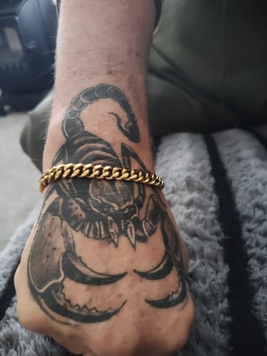 Customer photo review of Cuban Bracelet Gold | 8mm