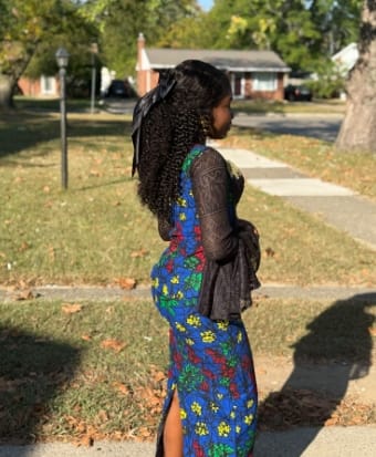 Customer photo review of FORGIRL FOREVER 13x6 Wear Go Glueless Wig With Drawstring Quick Easy Install Ear To Ear Water Wave Bleached Knots Pre-Cut Lace Frontal Human Hair Wig Beginner Friendly