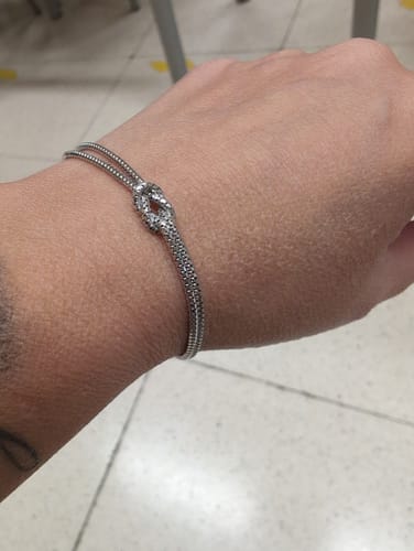 Customer photo review of Bracciale Nodo Ami in Argento 925