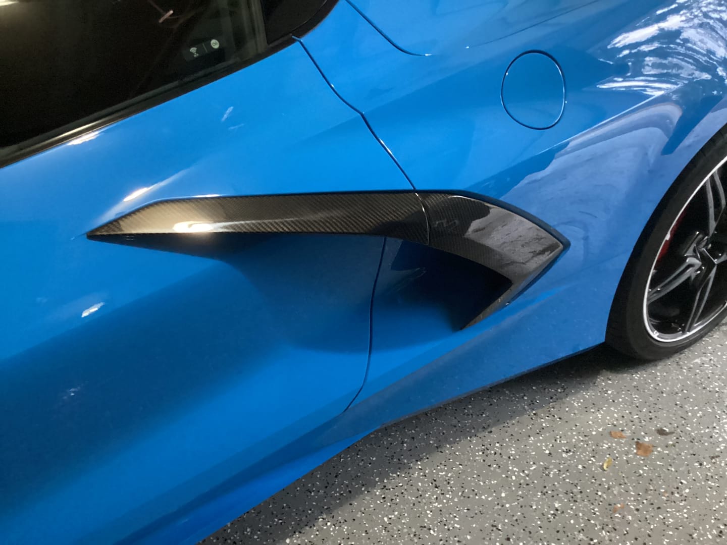 Customer photo review of Corvette C8 Stingray Tape-On Door Garnish