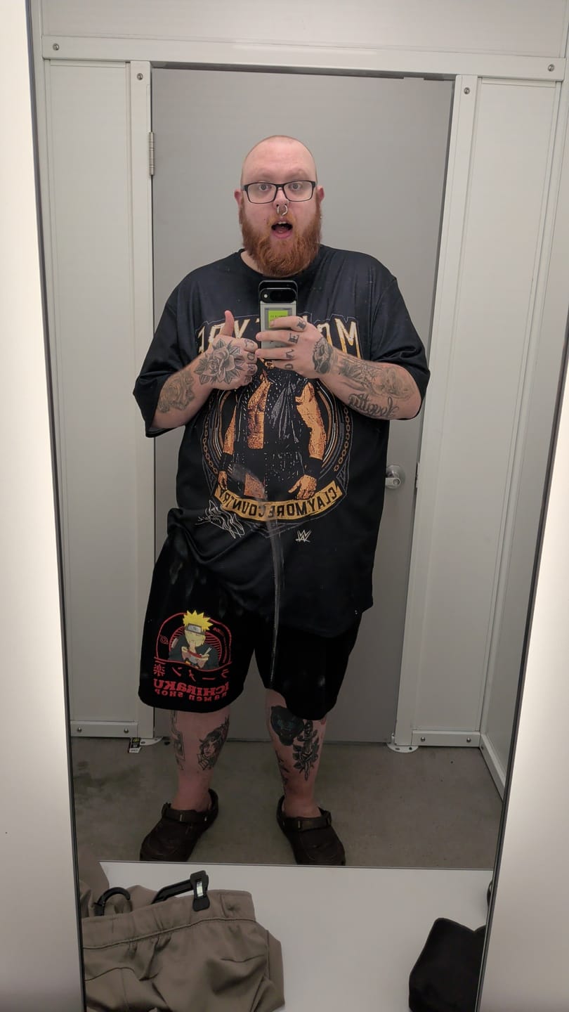 Customer photo review of Drew Mcintyre Men's Big & Tall Short Sleeve T-Shirt