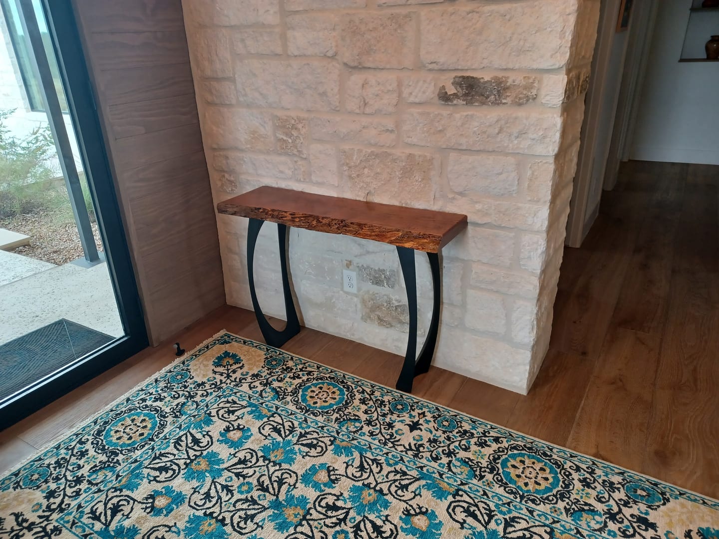 Customer photo review of Console Table Legs 211 Cleo 28.5" H Unique Design