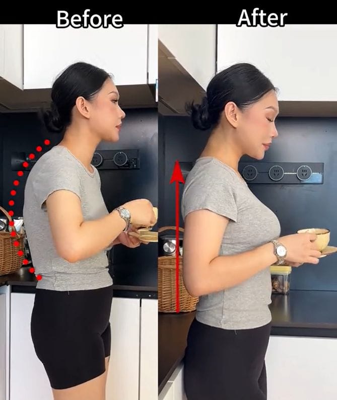 Customer photo review of Front Closure Cross-Back Wireless Posture Bra
