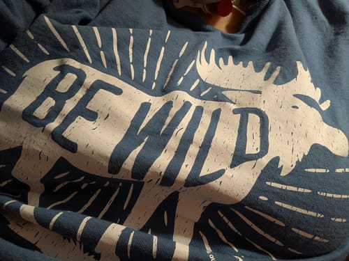 Customer photo review of Be Wild Moose Long Sleeve Tee