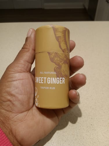 Customer photo review of Sweet Ginger Vapor Rub