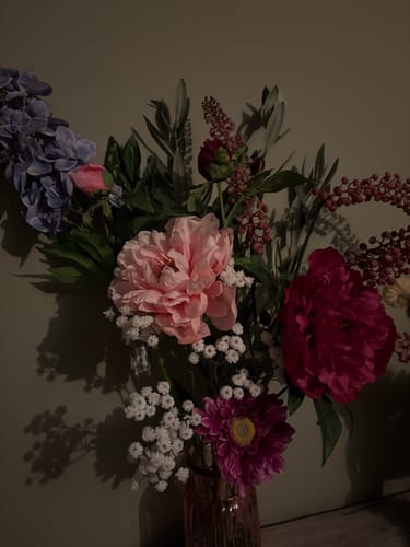 Customer photo review of Pioenroos Kunstbloem 65cm Roze